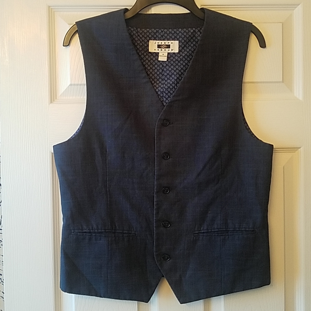 Joseph Abbound Navy Vest